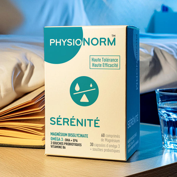 PHYSIONORM™ Sérénité - Probiotique + Magnésium + Oméga-3